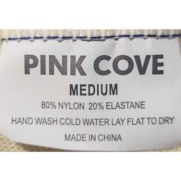 NWT Set Medoum Women's Two-Piece Scoop Bralette Top Tropical Midrise Bottom Swim - Picture 12 of 13